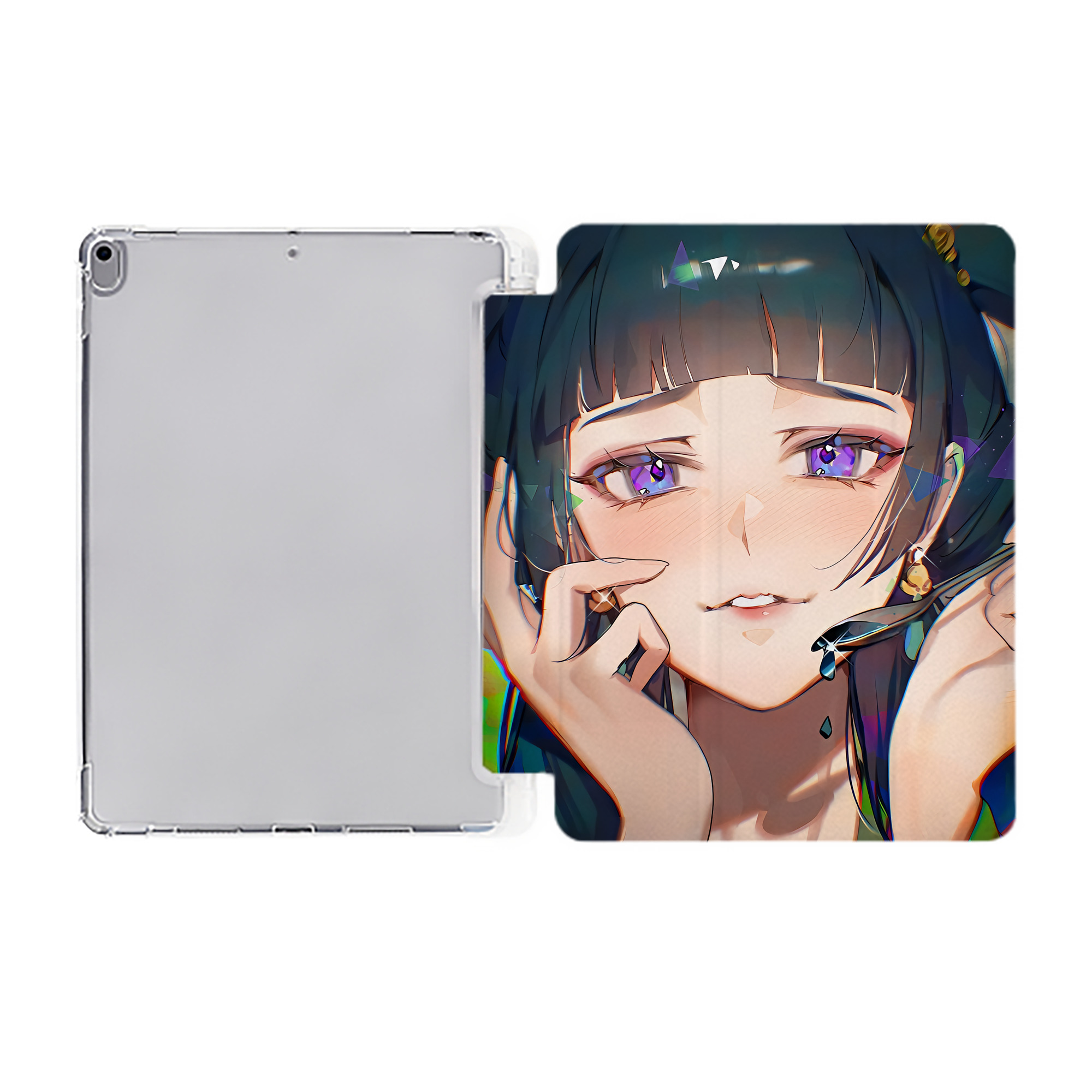 （画像用） 薬屋のひとりごと The Apothecary Diaries IPad ケース ペン収納付き 三つ折りスタンド PUレザー×シリコン 対応機種9.5/10.5/10.9インチ